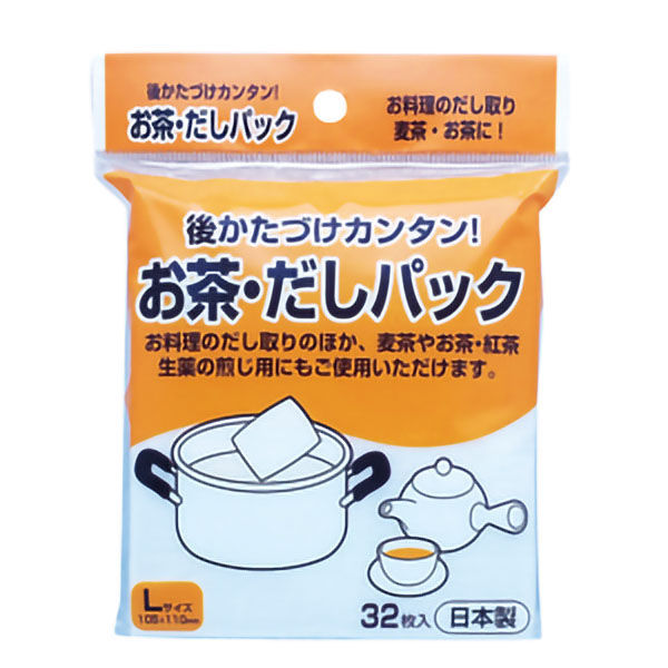 アートナップ お茶用品 お茶・だしパックL 32枚入 KS-004 1ケース(144個(12個×12))（直送品）