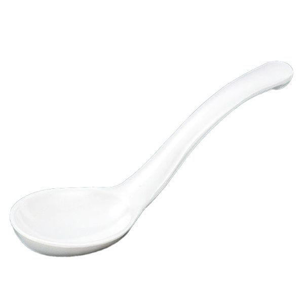 マイン メラミン食器 M10-952 レンゲ 白 1袋(10個)（直送品）