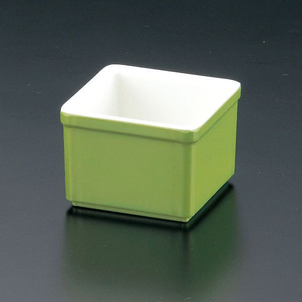 マイン 小鉢 M10-987 珍味入れ 角 ライトグリーン 1ケース(360個(10個×36))（直送品）