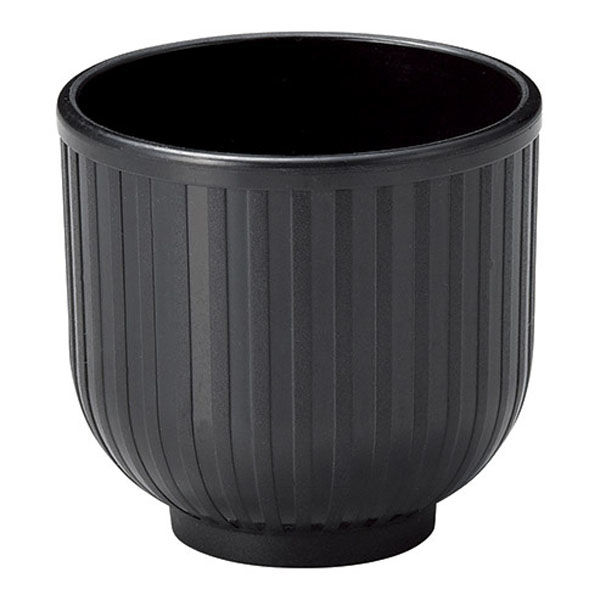 マイン M11-634 耐熱蒸し椀(小)身 黒 1ケース(240個(5個×48))（直送品）