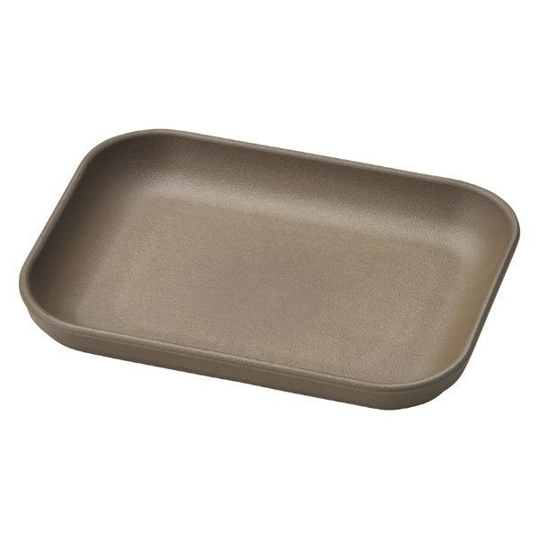 マイン M11-657 耐熱角皿(小) チャコールグレー 1ケース(135個(5個×27))（直送品）