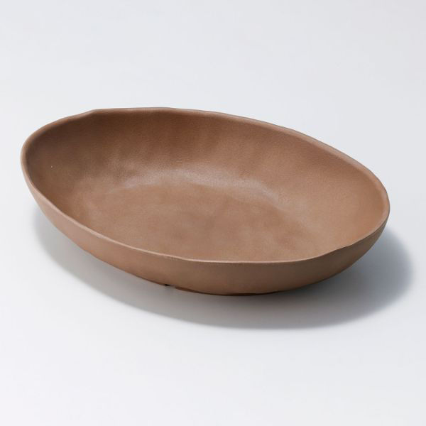 マイン M11-669 耐熱オーバル皿 チャコールグレー 1ケース(40個(5個×8))（直送品）