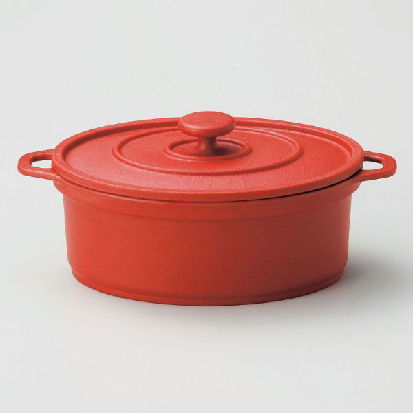 鍋・フライパン ミニココ オーバル(小・大) レッド