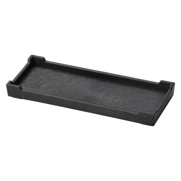 マイン カスタートレー M44-164 カスター盆 ブラック 10.5×26 1点（直送品）