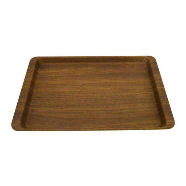 マイン お盆 長角盆330×231 濃木目 ノンスリップ M44-368 1点（直送品）