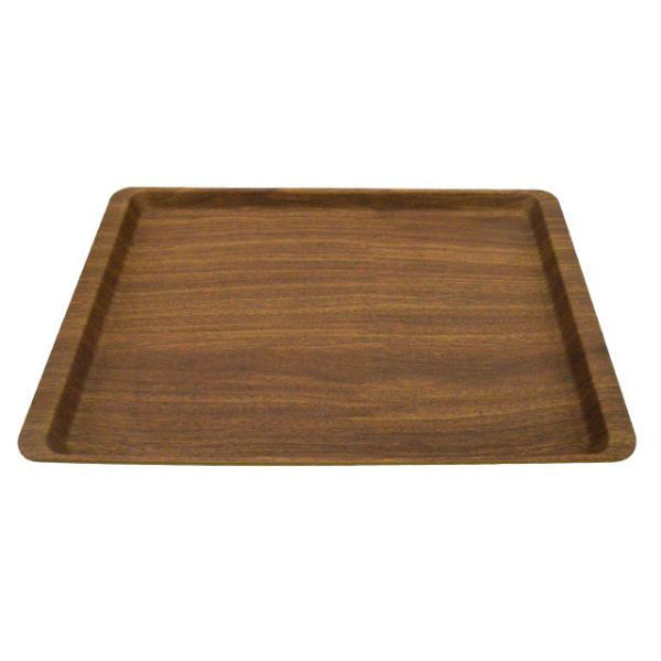 マイン お盆 長角盆390×273 濃木目 ノンスリップ M44-370 1点（直送品）