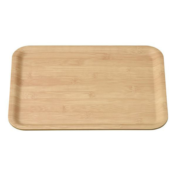 マイン トレー M44-385 ユニバーサル トレイ 330×250 竹 ノンスリップ 1ケース(40個)（直送品）