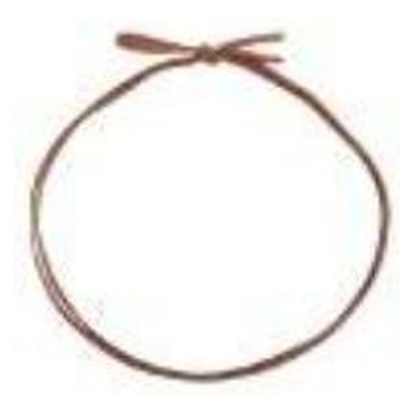 イグチ 装飾資材 平彩ゴム 二重片花結び 中74cm 茶 OKKH7274BR 1ケース(1000個(100個×10))（直送品）