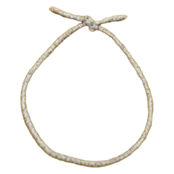 イグチ 装飾資材 コットンゴム 特細 2重片花結び 90cm ナチュラル OKKHCOT290NT 1ケース(1000個(100個×10))（直送品）