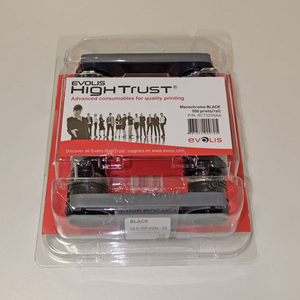 EVOLIS リボンプリンター 単色リボン黒 エディキオ・アクセス用 RCT025 1点（直送品）