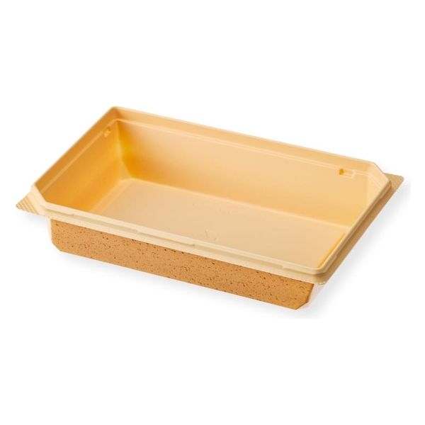 リスパック 弁当容器 バイオビオル 角18-12B RHBA501 1ケース(800個(50個×16))（直送品）