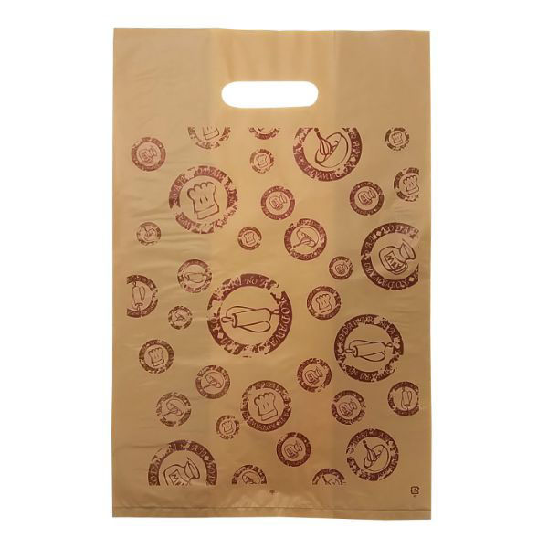 中川製袋化工 ポリ手提げ サンFバッグ D柄 中 S194589 1ケース(1000個(100個×10))（直送品）