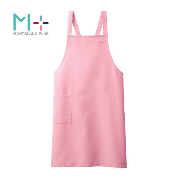 住商モンブラン 胸当てエプロン エプロン 兼用 ソフトピンク F 肩掛けタイプ SA001-11_F 1点（直送品）