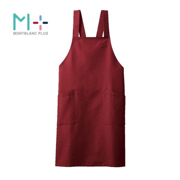 住商モンブラン 胸当てエプロン エプロン 兼用 ワイン F SA003-72_F 1点（直送品）
