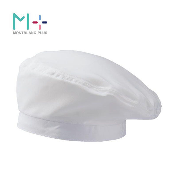 住商モンブラン 店舗スタッフ用帽子 ベレー帽 兼用 白 F SH002-01_F 1点（直送品）