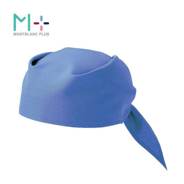 住商モンブラン 店舗スタッフ用帽子 三角巾バンダナ サックス F SH004-21_F 1点（直送品）