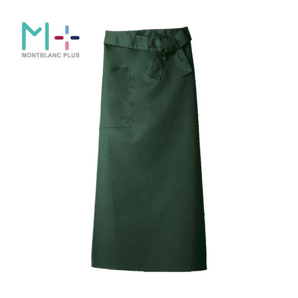 住商モンブラン ロングエプロン ボトルグリーン F SP002-33_F 1点（直送品）