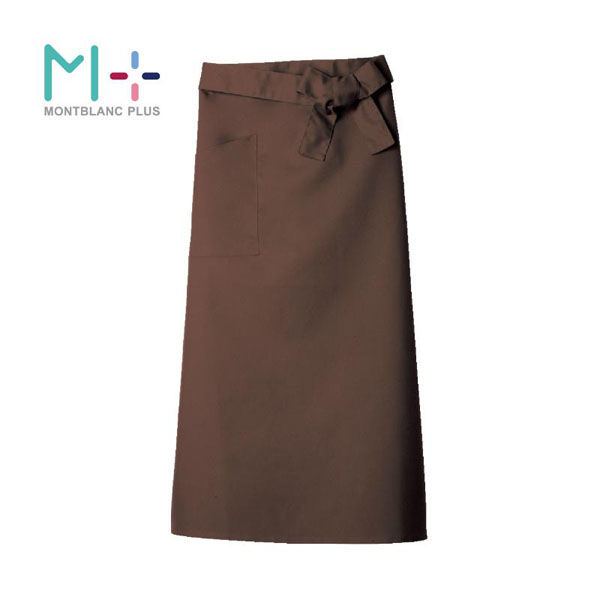 住商モンブラン ロングエプロン ブラウン F SP002-62_F 1点（直送品）