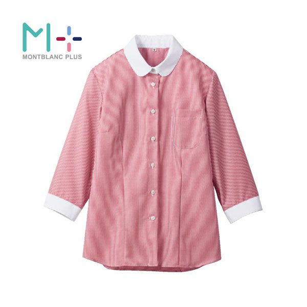 住商モンブラン 七分袖シャツ シャツ レディス 7分袖 ワイン _7 SS500-72_7 1点（直送品）