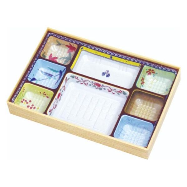 アヅミ産業 折箱 W-90-60 シャクリ蓋(T90-60-A柄付) W-A005 1ケース(80個(10個×8))（直送品）