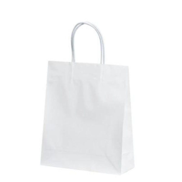 パックタケヤマ 紙手提袋 STB プリティ 白 XZT00805 1ケース(100個(10個×10))（直送品）