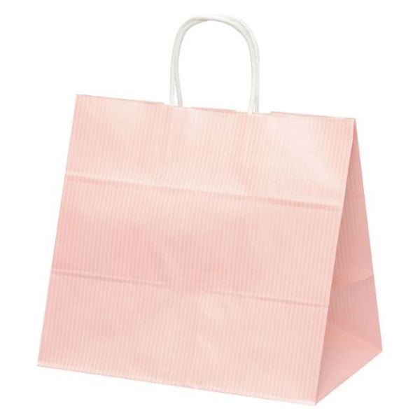 パックタケヤマ 紙手提袋 自動手提袋 HV75 クリスタル ピンク XZT00941 1ケース(200個(50個×4))（直送品）