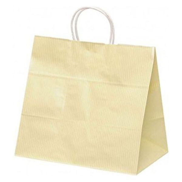 パックタケヤマ 紙手提袋 自動手提袋 HV75 クリスタル イエロー XZT00942 1ケース(200個(50個×4))（直送品）