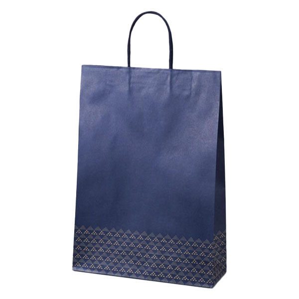 パックタケヤマ 紙手提袋 ST2才 みすみ (和モダン) XZT68324 1ケース(100個(25個×4))（直送品）