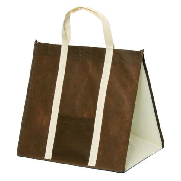 パックタケヤマ 持ち帰り袋 ソフトバッグ3827ブラウン XZV01417 1ケース(100個(10個×10))（直送品）