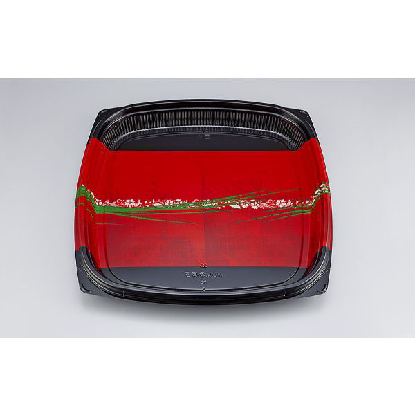 シーピー化成 寿司桶 NUN角桶5 秀英赤 本体 0780405007655 1ケース(120個(10個×12))（直送品）