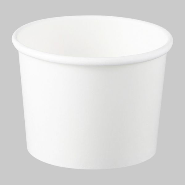 アイスカップ 12オンスアイスアンドスープカップ 白 PLAラミ 02612 1ケース(500個(25個×20))（直送品）