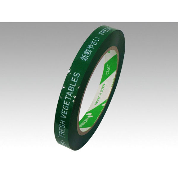 青果向けテープ たばねらテープ No.640-VPS 15×100 新鮮野菜 緑 00016293 1ケース(160個(10個×16))（直送品）