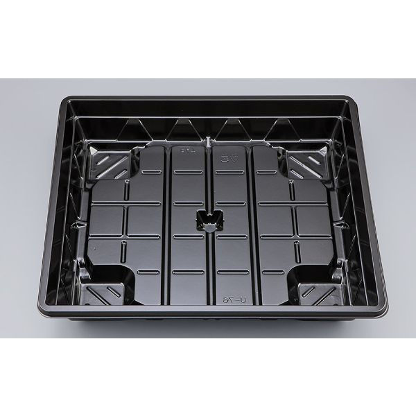 シーピー化成 仕出し弁当容器 U-76(B) 萩 本体 0116076001385 1ケース(160個(20個×8))（直送品）