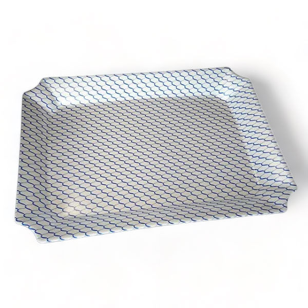 ケーピープラテック 鮮魚トレー 盛皿中 アミメ 00009304 1ケース(400個(20個×20))（直送品）