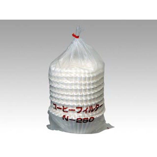 イデシギョー カフェ用品 コーヒーフィルター Nー250中 250入 00317773 1ケース(4個)（直送品）