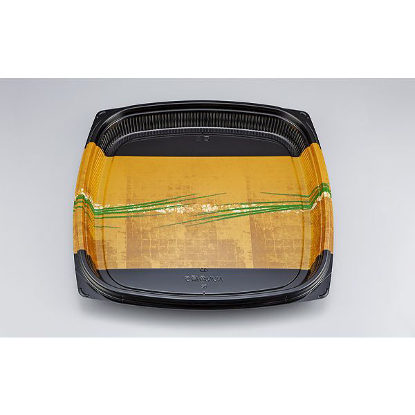 シーピー化成 寿司桶 NUN角桶5 秀英金 本体 0780405008995 1ケース(120個(10個×12))（直送品）