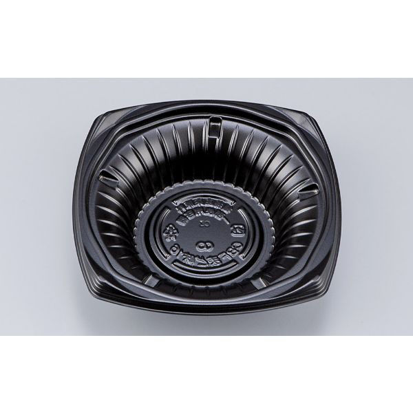 シーピー化成 どんぶり容器 CBFまど味16 黒 本体 0A00116000525 1ケース(900個(50個×18))（直送品）