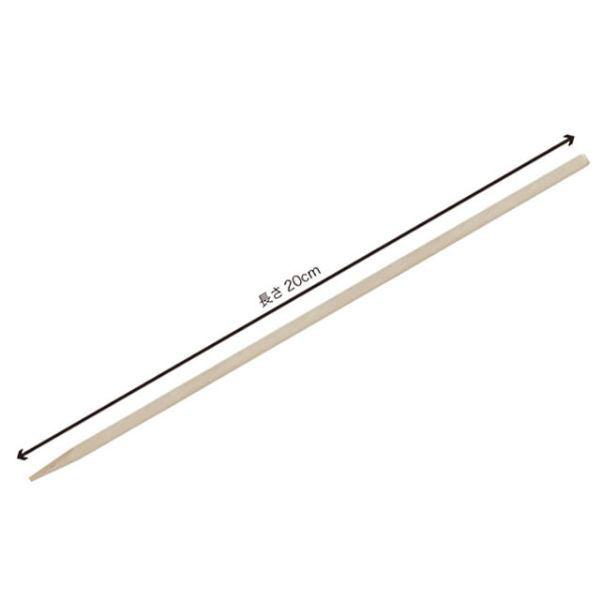 竹串 木製ドッグ棒 20cm 約5000本 00598 1点（直送品）