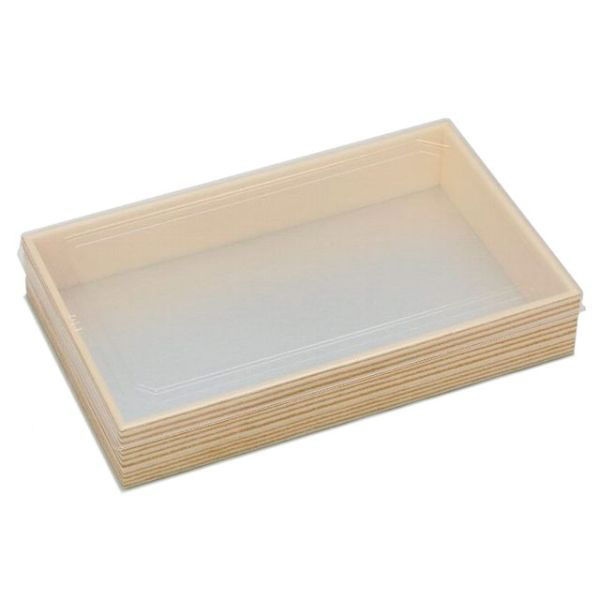 新井産業 寿司容器 U-21 透明蓋付 00651008 1ケース(300個(20個×15))（直送品）