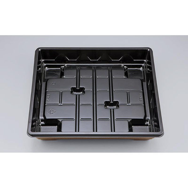 シーピー化成 仕出し弁当容器 U-73(B) 梨地 本体 0116073000565 1ケース(200個(20個×10))（直送品）