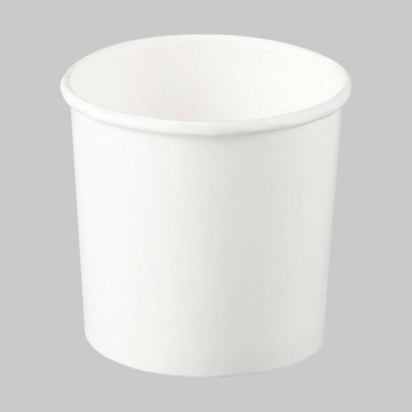 アイスカップ 8オンスアイスアンドスープカップ 白 PLAラミ 02611 1ケース(1000個(50個×20))（直送品）