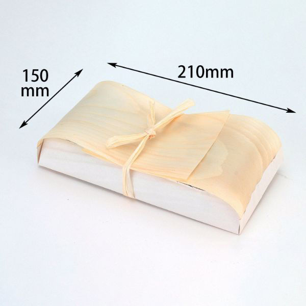 アサヒグリーン 木製トレー 経木文庫 7×5寸 5077 1ケース(2000個)（直送品）