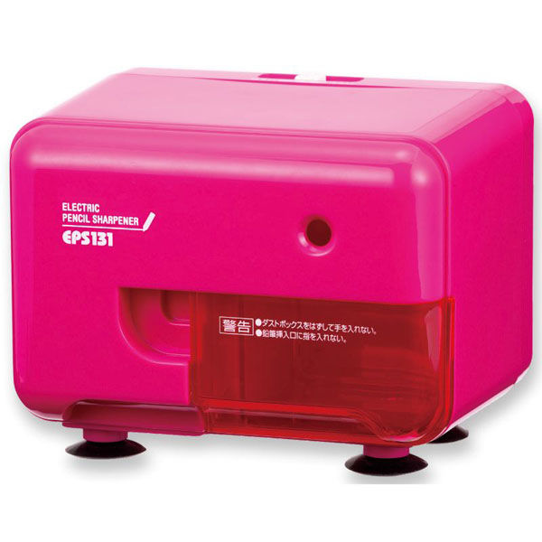 アスカ 筆記具 電動シャープナー ピンク EPS131P 1ケース(12個)（直送品）