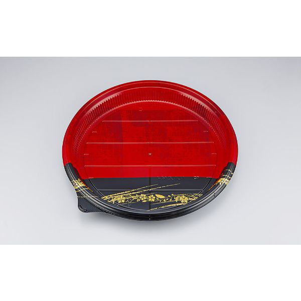 シーピー化成 寿司桶 NUN丸桶4 天佑赤 本体 0780504004035 1袋(10個)（直送品）