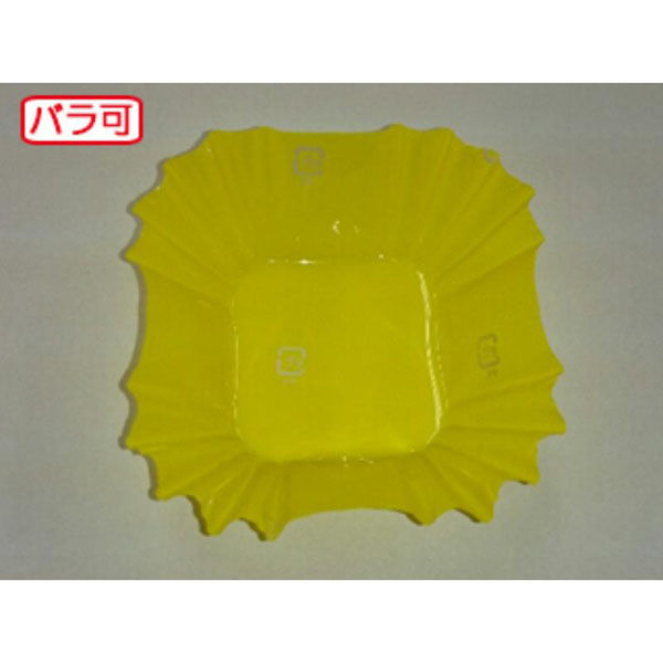 セイコー おかずカップ ラミケースOPP四角6号Pイエロー 500枚 90060620 1ケース(50個)（直送品）