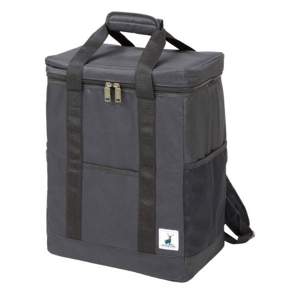 パール金属 保冷バッグ キャプテンスタッグ リュック型クーラーバッグ(ブラック) UE-0622 1ケース(6個)（直送品）