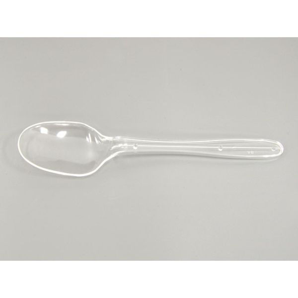 ホウケン産業 使い捨てスプーン カラースプーン160mm 透明 バラ 311553 1ケース(3000個(100個×30))（直送品）