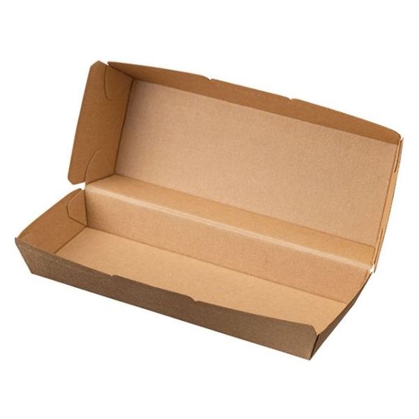 東罐興業 軽食容器 ホットドックトレー未晒 648039 1袋(50個)（直送品）