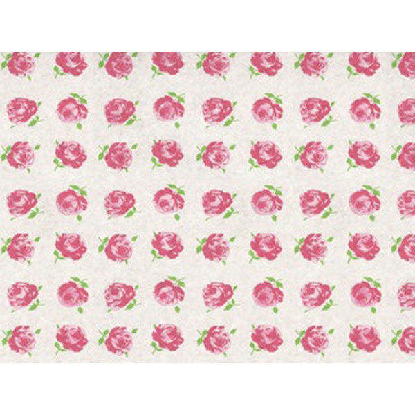 パックタケヤマ 包装紙 15 四六半才判 バラ柄 XZT00119 1ケース(500個(100個×5))（直送品）