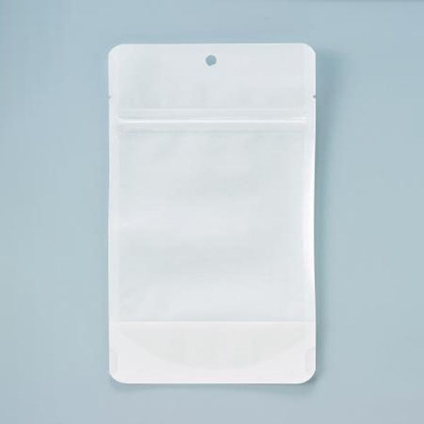 チャック付き袋 CW 片面クラフト袋チャック付 白 ベリーパック